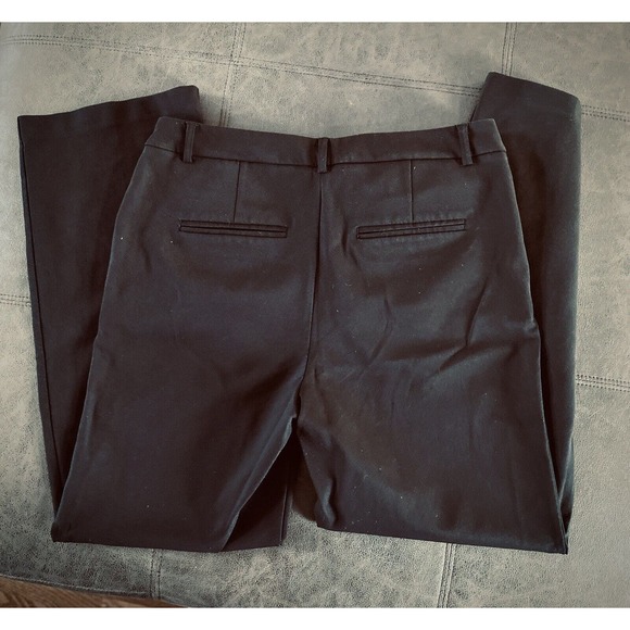 Joie Women's Dress Pants Size 12 Black Nylon Blend Mid Rise Straight Leg Career - Picture 2 of 6
